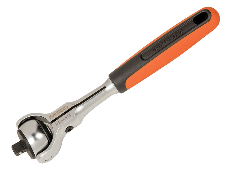 Bahco 8120-1/4 Swivel Head Ratchet 1/4in Drive