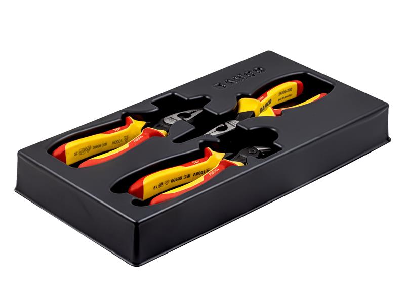 Bahco 9897/S3 ERGO™ All-Round Insulated Pliers Set, 3 Piece