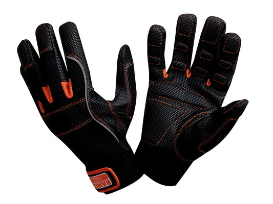 Bahco GL010-8 Power Tool Padded Palm Gloves - M (Size 8)