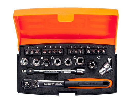 Bahco SL24 SL24 Socket Set of 24 Metric 1/4in Drive