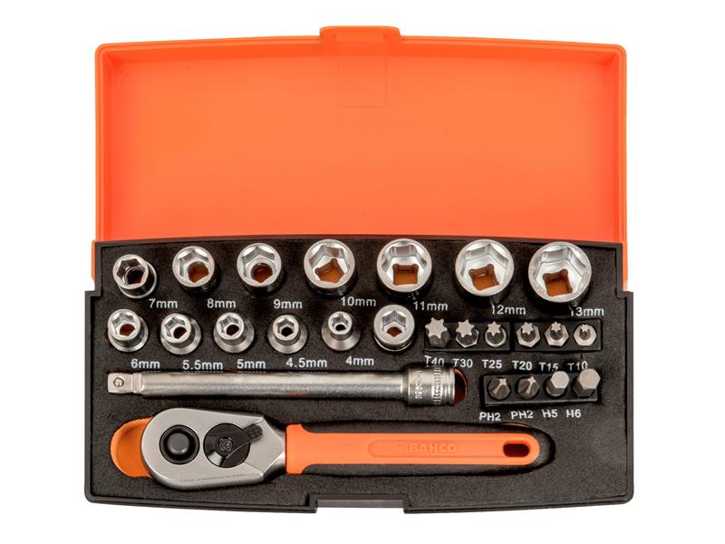 Bahco SL25-DISP-10 Sl25-disp-10 Socket Sets (display 10)