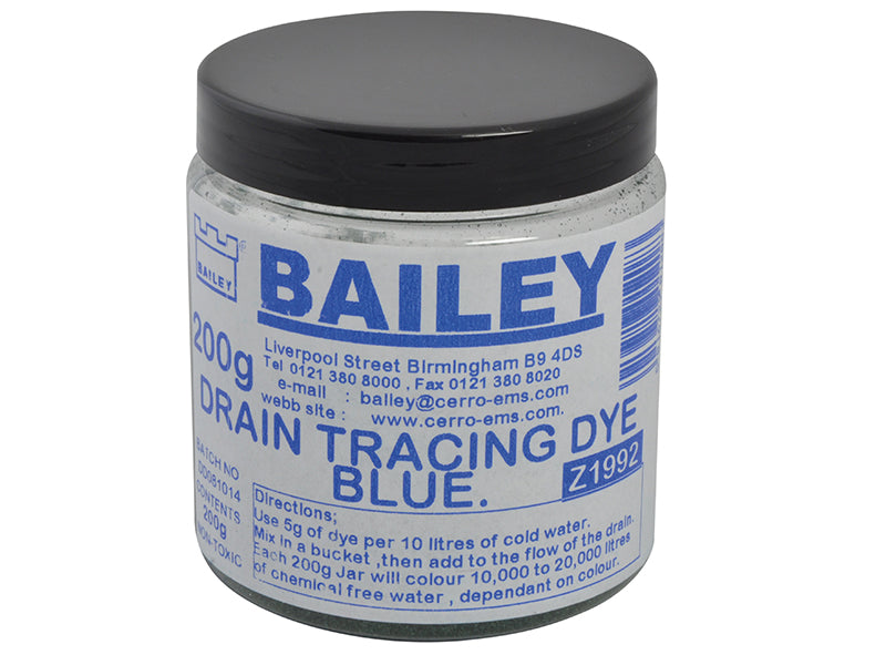 Bailey 1992 1992 Drain Tracing Dye - Blue