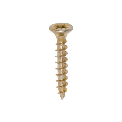 TIMCO Solo Woodscrew PZ2 CSK ZYP 4.0 x 25 Gold Pack 200