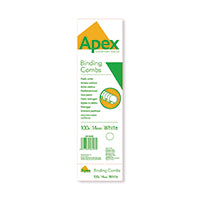 Fellowes Apex Wht Comb 14mm Pk100