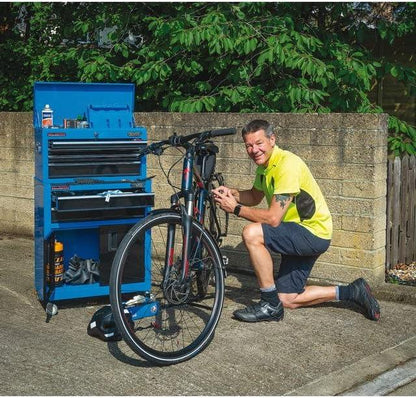 Draper 19563 Blue Roller Cabinet & Tool Chest Combo Lockable Garage Storage