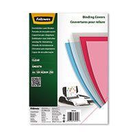 Fellowes Bndg Covers 250m PET Pk100