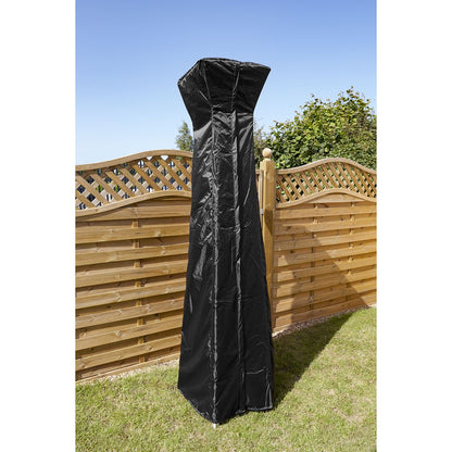 Dellonda DG7 Pyramid Gas Tower Patio Heater Water-Resistant Cover 2280 x 470mm, Black | Water Resistant, Folding | High quality, water-resistant