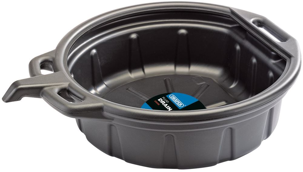 Draper 16 LITRE FLUID DRAIN PAN/BLACK 23258 23258 Fluid Drain Pan, 16L