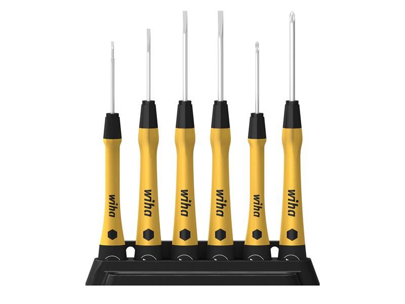 WHA PicoFinish  SL/PH Fine ESD Screwdriver Set, 7 Piece