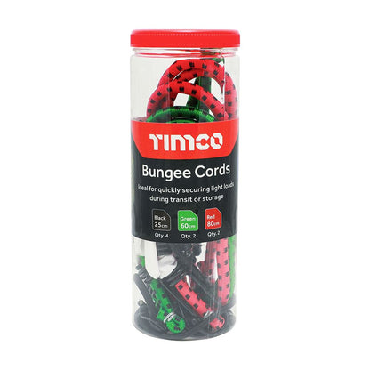 TIMCO Mixed Set Bungee Cord - 8 Pcs 8pcs Pack 8