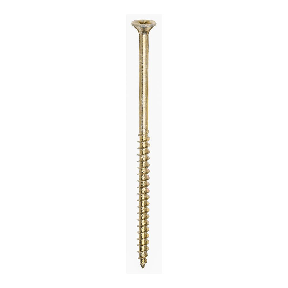 TIMCO Solo Woodscrew PZ3 CSK ZYP 6.0 x 120 Gold Pack 100