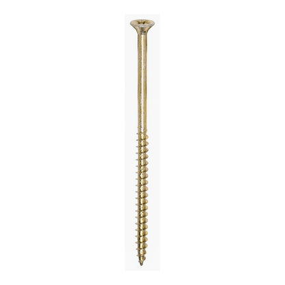 TIMCO Solo Woodscrew PZ3 CSK ZYP 6.0 x 120 Gold Pack 100