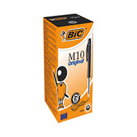 Bic Retractable Ball Pen Black Bx 50