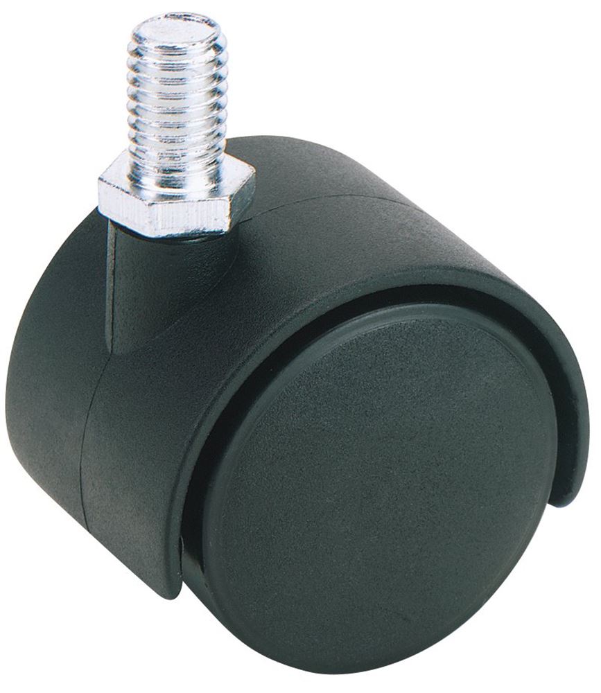 Draper NY.WHEEL CASTOR-BOLT 40MM DIA 65464 40mm Twin Nylon Bolt Castor