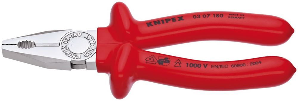 Draper COMBI PLIER S-TYPE 1000V 180MM 21452 Fully Insulated â‚¬ËœSâ‚¬â„¢ Range Combination Pliers