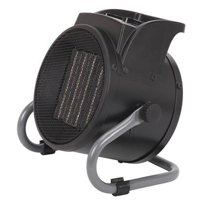 Sealey PEH2001 Industrial PTC Fan Heater 2000W/230V | 6,800Btu/hr, 1000/2000W, 230V - 13A, Thermostat | Features PTC heat conducting ceramic elements