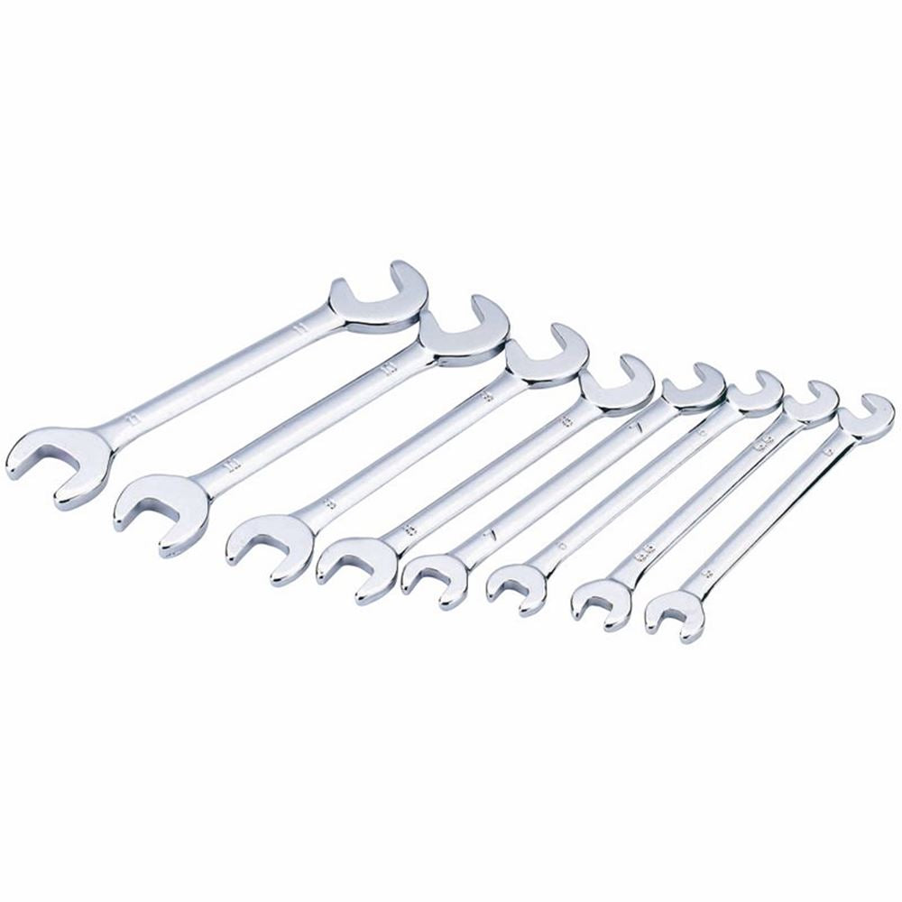 Draper 8PC OBSTRUCTION SPANNER SET MM 19754 Metric Obstruction/Ignition Mini Spanner Set (8 Piece)