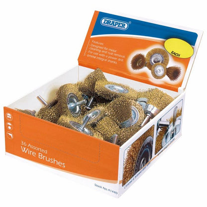 DRAPER 41440 - Countertop Display of Cup and Rotary Wire Brushes