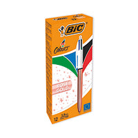 Bic 4 Colours Ballpoint Pen Gld Pk12