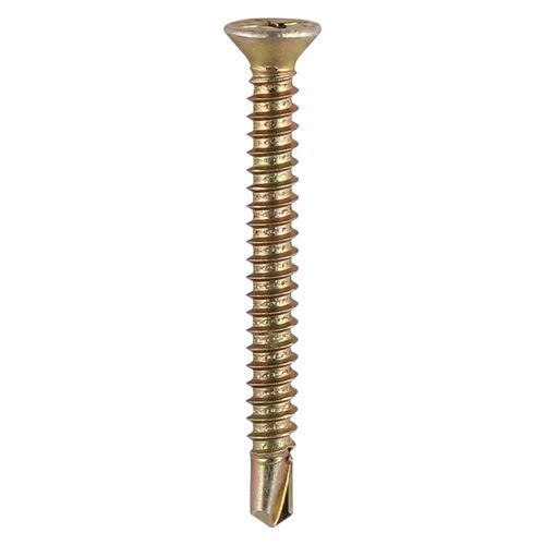 TIMCO S/Drill PVC Screw CSK - ZYP 3.9 x 25 Yellow Pack 1000