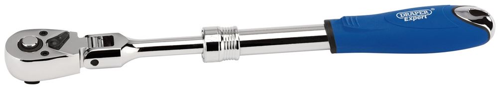Draper 3/8 EXTEND. FLEX HEAD RATCHET 26810 Flexible Head Extending Reversible Ratchets, 72 Tooth