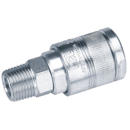 25815 Draper 1/2 BSP Male Thread Air Line Coupling (Sold Loose) A5JM02 BULK Air Fittings Professional Trade DIY Workshop Garage Use