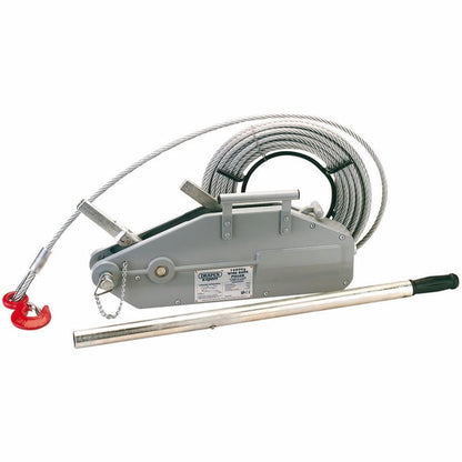 71208 Draper Expert Expert Wire Rope Puller, 1600Kg (3,500lbs) WRP1 Towing and Recovery Professional Trade DIY Workshop Garage Use