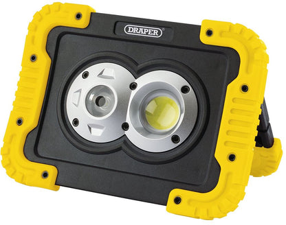 Draper 10W LED RECHARGE.FLOOD LIGHT 87737 COB LED Rechargeable Worklight, 10W, 750 Lumens