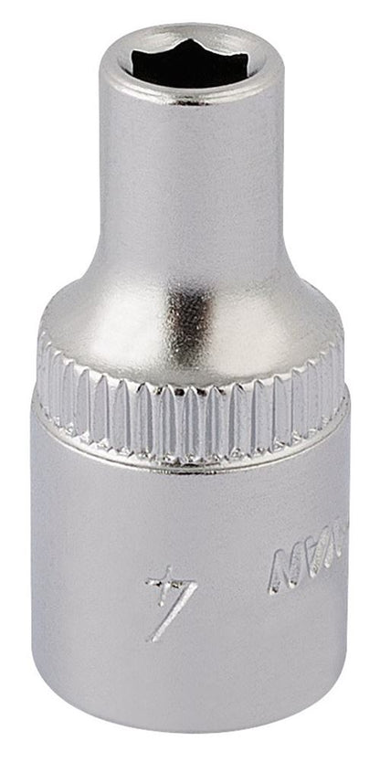 Draper 4MM HEX SOCKET 1/4DRIVE 11091 1/4" Sq. Dr. Metric Hexagon Sockets