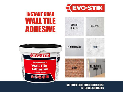 EVO-STIK 30811581 Instant Grab Wall Tile Adhesive 1 litre