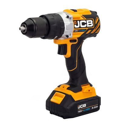 JCB 21-18BLCD-2X-B Combi Drill 2.0Ah 18V Brushless Hammer Drill Driver Cordless Drill