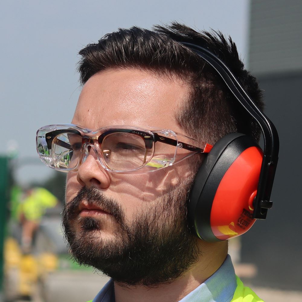 TIMCO Slim Overspecs Safety Glasses One Size Clear Pack 1