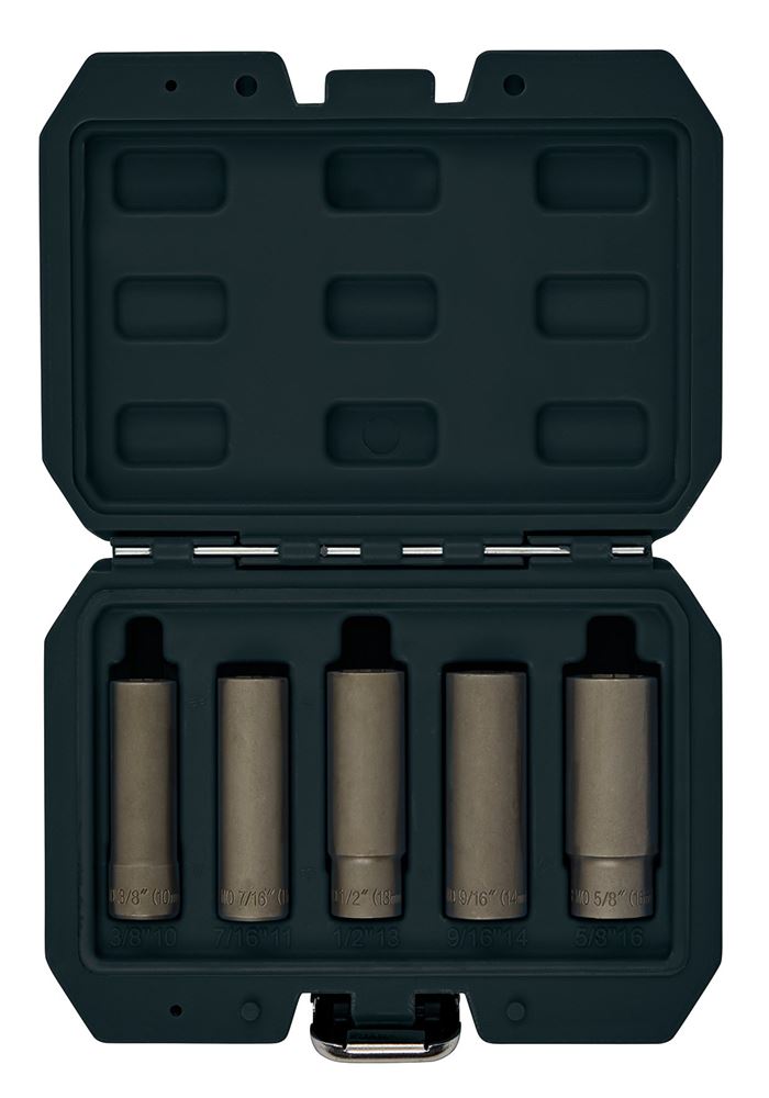Draper 5PC WHEEL NUT DOUBLE SOCKETS Wheel Nut Double Socket Set, 3/8" Sq. Dr. (5 Piece)