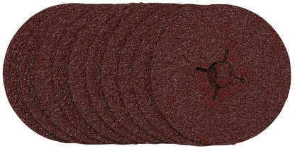 Draper 115MM FIBRE DISC 24G 68376 68376 Fibre Sanding Discs, 115mm, (Pack of 10)