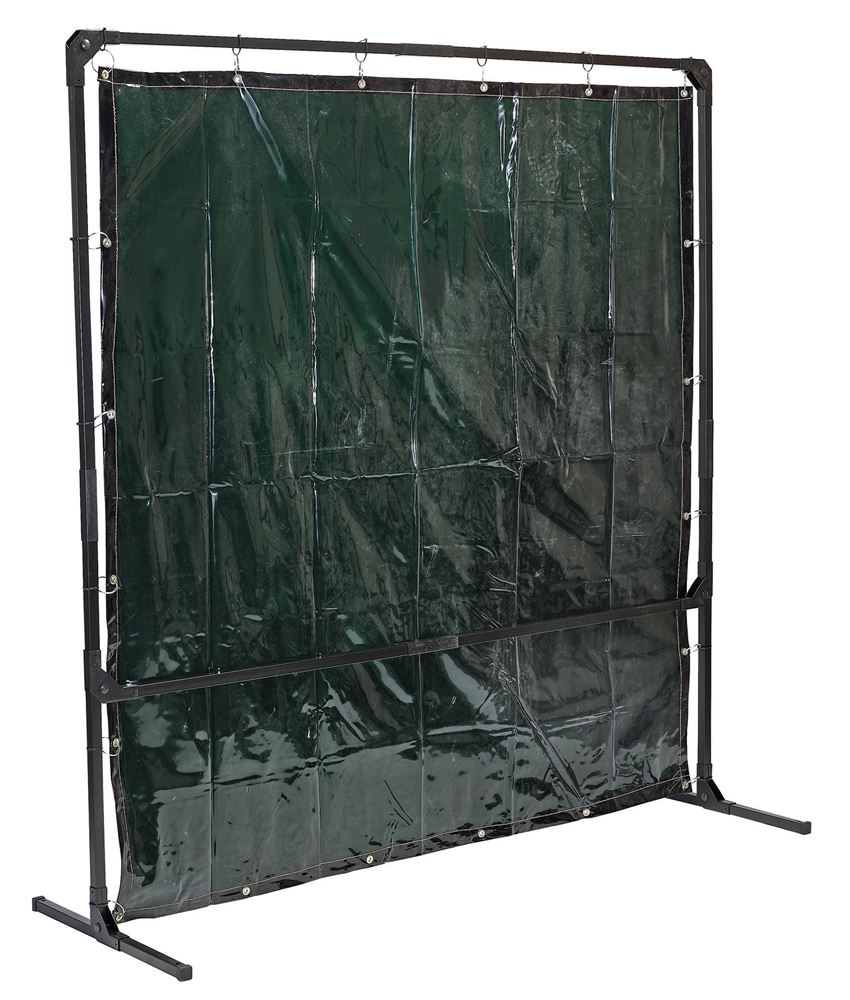 Draper WELDING CURTAIN FRAME 6 X 6' 28406 Welding Curtain with Metal Frame, 6 x 6'