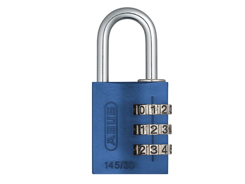 ABUS 46577 145/30 30mm Aluminium Combination Padlock Blue 46577