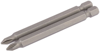 Draper 2PC 75MM NO1 C.SLOT S/D.BIT 64314 1/4" Hex. Cross Slot E Shank Insert Bits