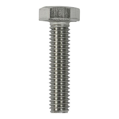 TIMCO Set Screws DIN 933 A2 SS M6 x 50 Pack 10