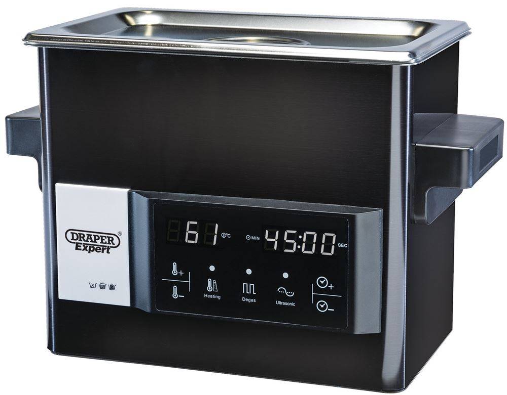 Draper ULTRASONIC CLEANING TANK 3LTR 92632 Ultrasonic Cleaning Tank (3L)