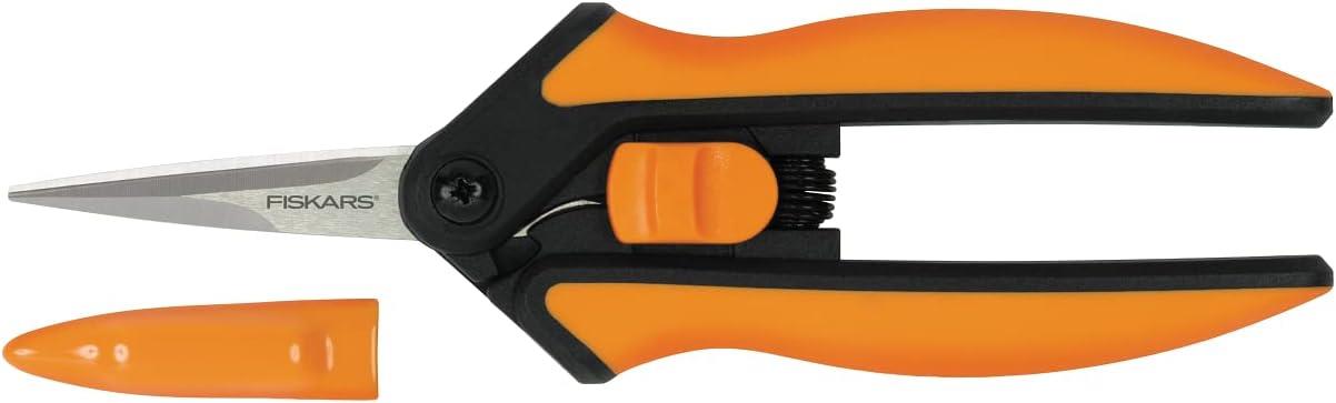 Fiskars 1051600 Solid SP13 Microtip Pruning Snips Garden Scissors