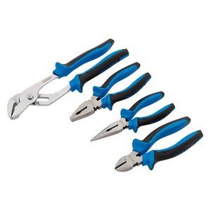 Draper 4 PIECE SOFT GRIP PLIER SET 81147 Soft Grip Pliers Set (4 Piece)