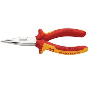 Draper VDE SNIPE NOSE PLIER 160MM 81238 VDE Fully Insulated Long Nose Pliers