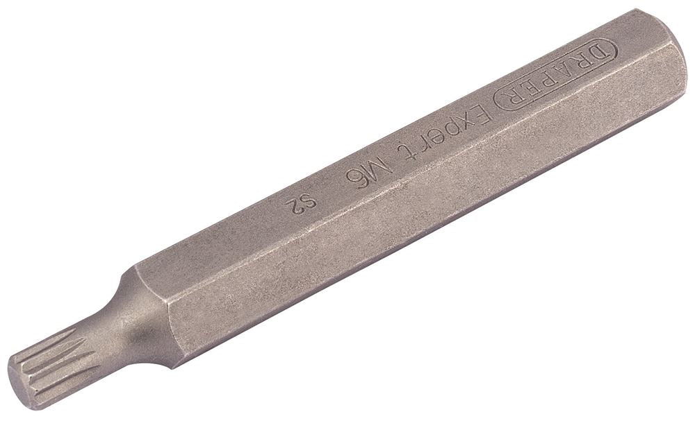 Draper M6 XZN BIT 10MM HEX X 75MM 33345 Spare 10mm Hex. Insert Bits For Mechanic's Bit Sets
