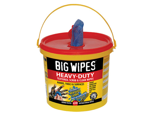 BigWipes 2427 0000 Heavy-Duty Pro+ Antiviral Wipes (Bucket 240)
