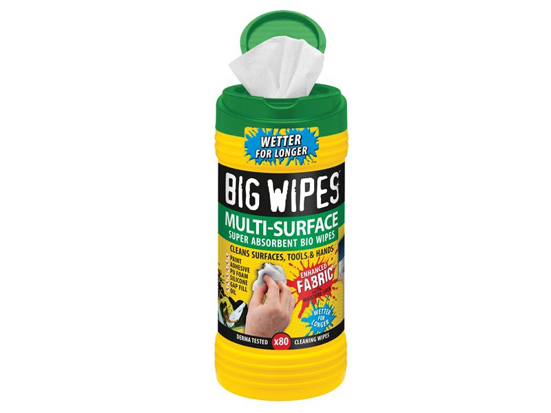 BigWipes 2440 0000 Multi-Surface Bio Pro+ Antiviral Wipes (Tub 80)