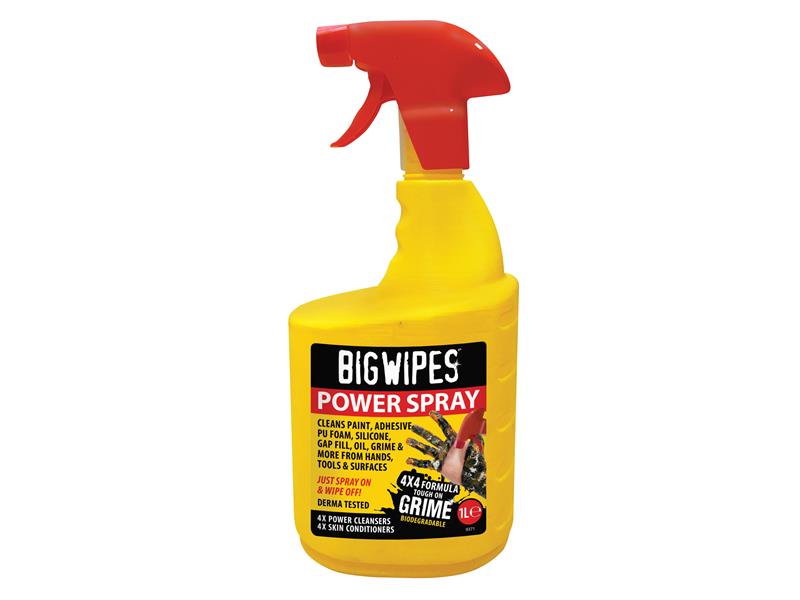 BigWipes 2448 0000 Power Spray Pro+ Antiviral Cleaning Spray 1 litre