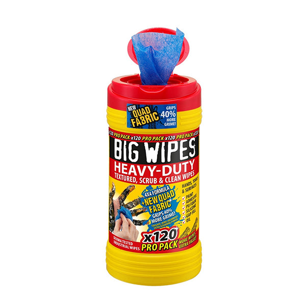 Big Wipes 120 Pro+ Heavy Duty 4x4 Industrial Office Tools Surfaces Cleaning