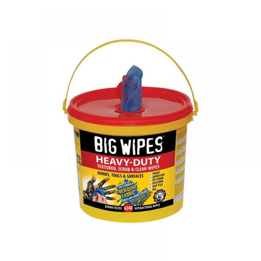 Big Wipes 240 Heavy Duty 4 x4 Industrial Office Tools Surfaces Cleaning Bucket
