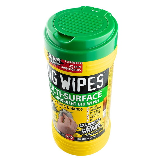 Big Wipes 80 Multi Surface 4 x4 Industrial Office Tools Surfaces Cleaning