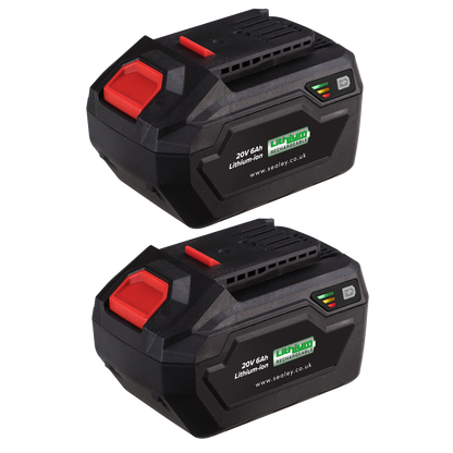 SEALEY - BK06 Power Tool Battery Pack 20V 6Ah Kit for SV20V Series